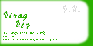 virag utz business card